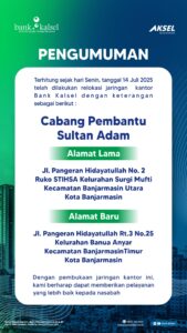 PINDAH KANTOR BANUA ANYAR