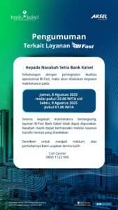 PENGUMUMAN BANK KALSEL