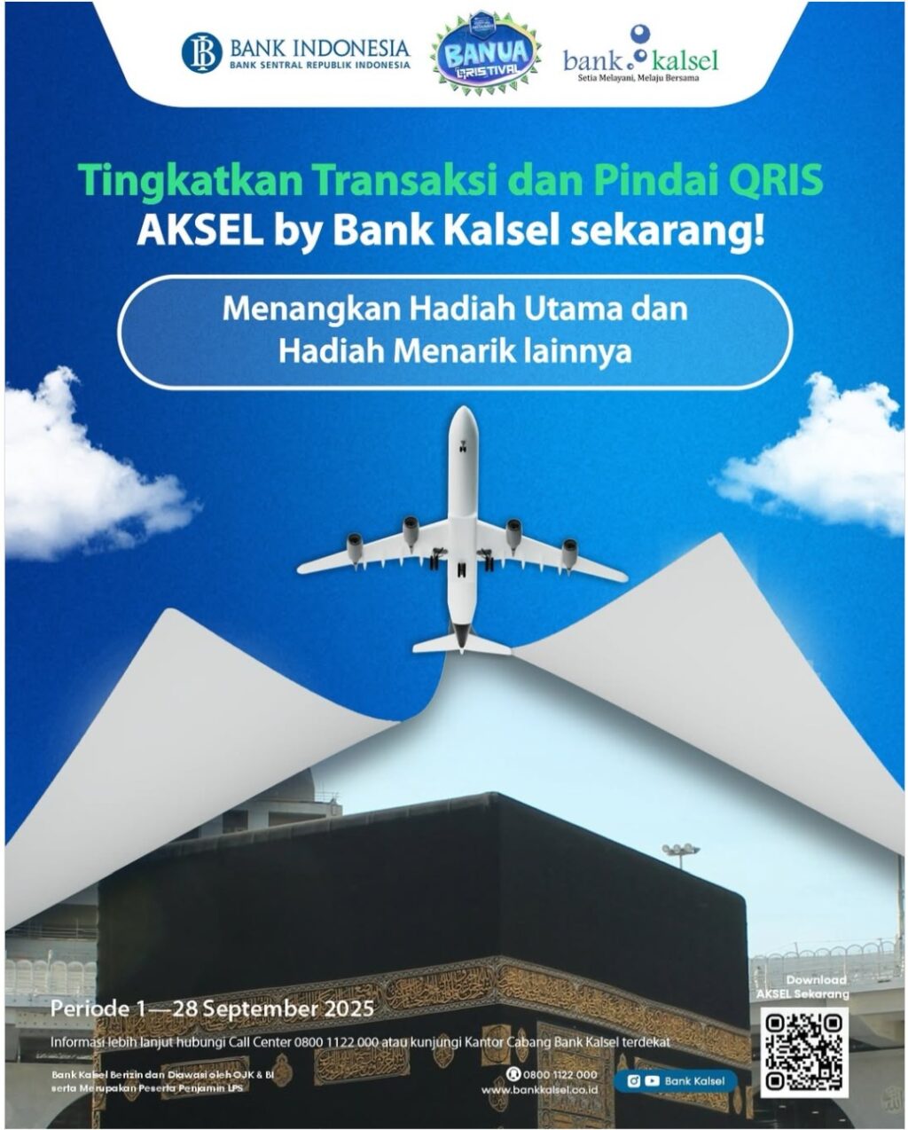 Tingkatkan Transaksi Pakai QRIS Bank Kalsel, Ada Hadiah Umrah Bagi