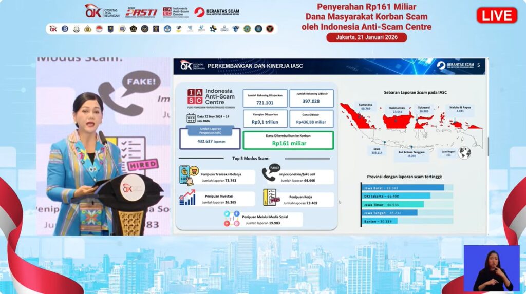 OJK SERAHKAN DANA KORBAN PENIPUAN 2