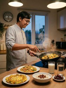 DOSEN RIFKY MEMASAK SAHUR TERSENYUM