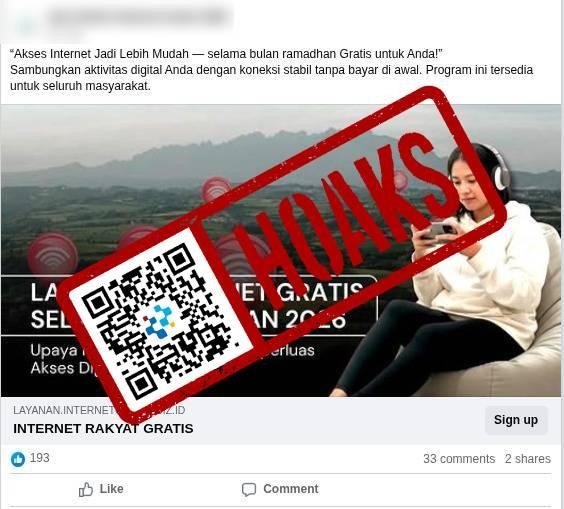 HOAX INTERNET
