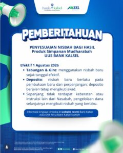 BANK SYARIAH PENGUMUMAN
