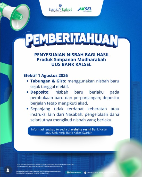 BANK SYARIAH PENGUMUMAN