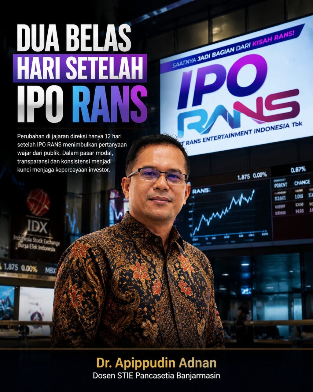 DOSEN ADNAN DIREKTUR RANS MUNDUR