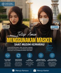 MAHASISWA PAKAI MASKER