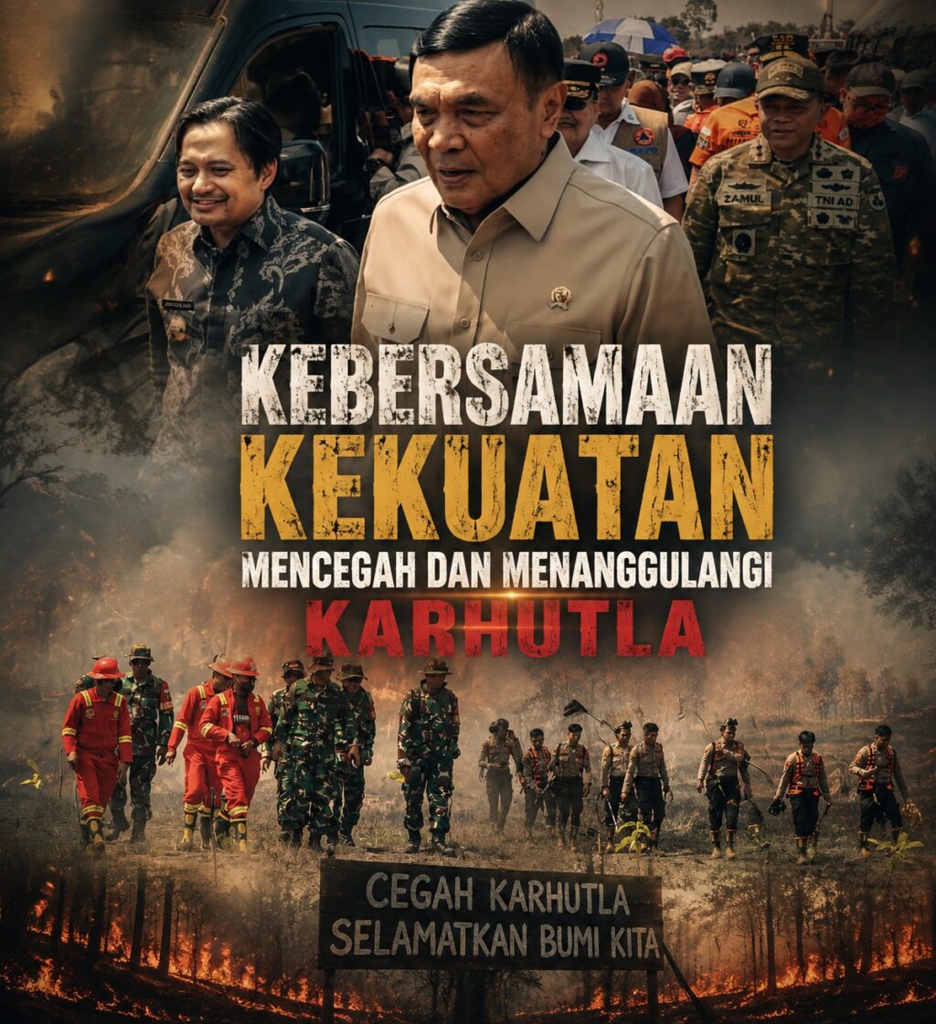 MENPOLKAM KEBAKARAN HUTAN DAN LAHAN