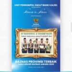 UPZ Bank Kalsel Apresiasi Prestasi BAZNAS Kalsel